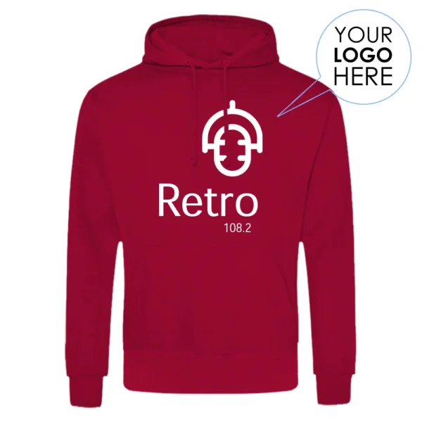 Pullover Hoodies with a Logo Printed on the Front Chest